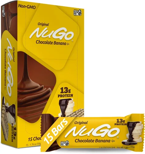 Miniatura 11 de NuGo Barra de proteínas, mantequilla de maní, 0.39 oz de proteína, sin gluten, 15