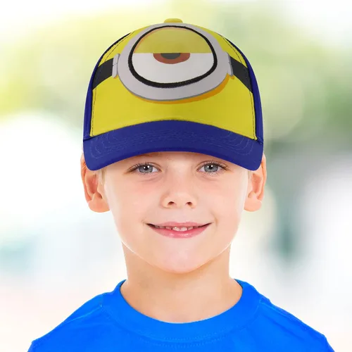 Miniatura 2 de Minions Gorra de béisbol para niños y gorra ajustable para niños de 4 a 7 años, Multi