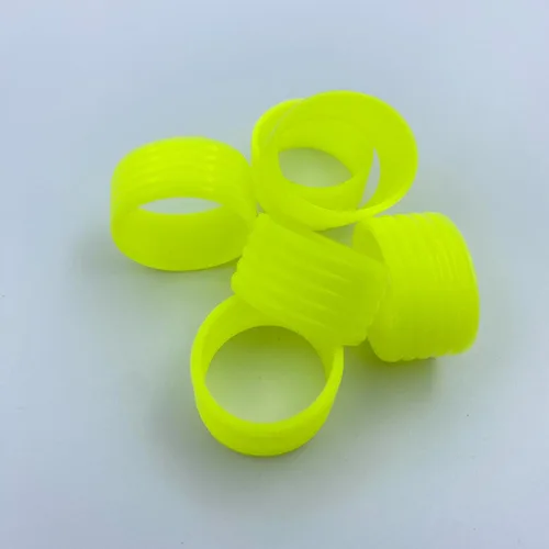 Miniatura 3 de 15 colores disponibles Buena elasticidad 8-45 piezas de raqueta de tenis/paletas de pickleball/squash anillo de silicona raqueta agarre bandas
