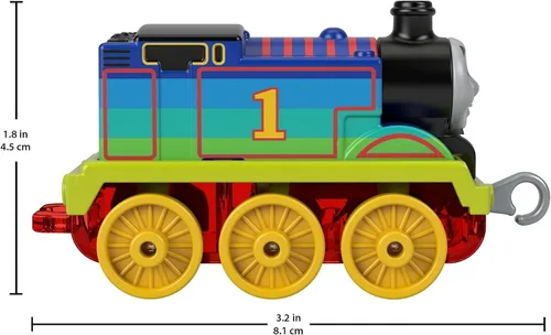 Miniatura 5 de Thomas & Friends Fisher-Price GYV69 Rainbow Thomas - Motor de tren para niños en edad preescolar a partir de 3 años, rojo, 1.8 in*1.2 in*3.1 in