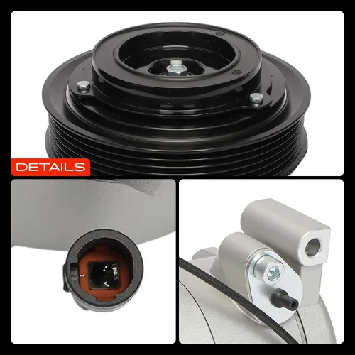 Miniatura 9 de A-Premium Compresor de aire acondicionado con embrague compatible con Isuzu Axiom 2002-2004, Amigo 1998-2000, Trooper 2002, Rodeo Sport 2001-2003
