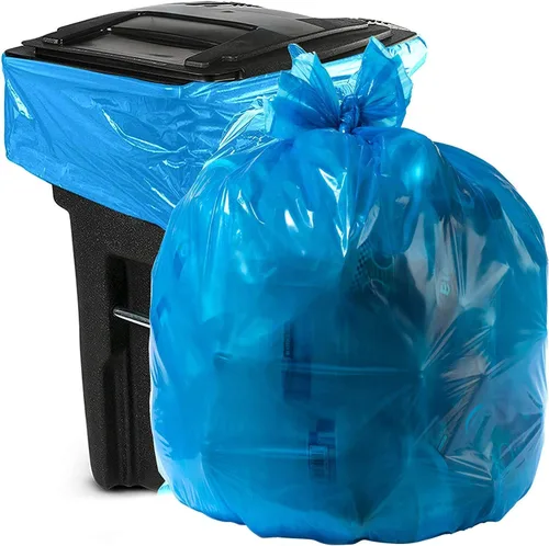 Miniatura 10 de Aluf Plastics Bolsas de basura azules de resistencia industrial de 55 a 60 galones, 1.2 milésimas de pulgada de pulgada de diámetro, 38 x 55