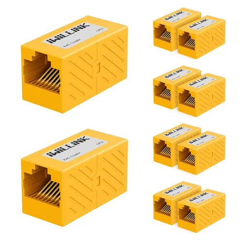 Miniatura 11 de iwillink Conector Ethernet RJ45, conector hembra a hembra RJ45 para cable Ethernet Cat7 Cat6 Cat5e Cat5, adaptador extensor, paquete de 5, negro