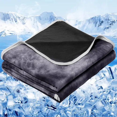 Miniatura 24 de inhand Manta refrescante (50 x 60 pulgadas), mantas refrescantes para personas que duermen con calor, absorbe el calor para mantener a los adultos
