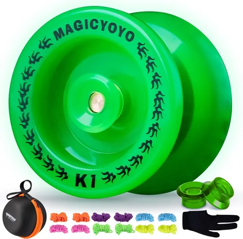 Miniatura 15 de Magicyoyo - YoYo K1-Plus con bolsa Yoyo + 3 cuerdas y guante Yo-Yo de regalo, K1 Responsive nueva versión, Azul