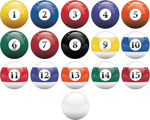 16 bolas de billar realistas de colores adhesivos para pared, decoración de sala de juegos (10 x 10 pulgadas) #6089 fácil de aplicar y quitar.
