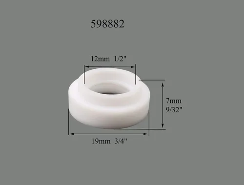 Miniatura 5 de RIVERWELD TIG Cuerpo de pinza de lente de gas 45V43 13N22 1/16 pulgadas 0.063 in y boquilla de cuarzo vasos de vidrio transparente #6 3/8 "53N60