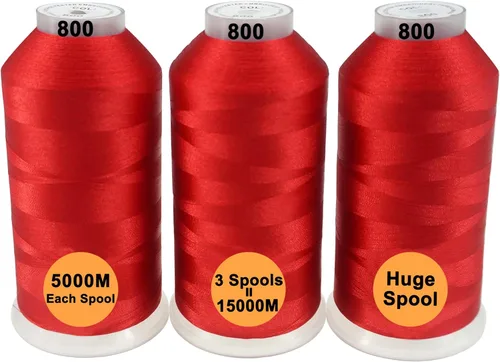 Miniatura 36 de New brothreads - 40 opciones - Varios paquetes de colores surtidos de hilo de poliéster para máquina de bordar, carrete grande de 5000 m para todas