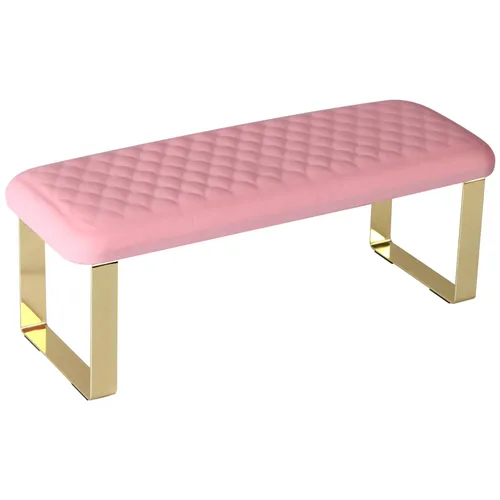 Miniatura 9 de Reposabrazos para tecnología de uñas, piel sintética, diseño de pez, para manicura y pedicura, color rosa