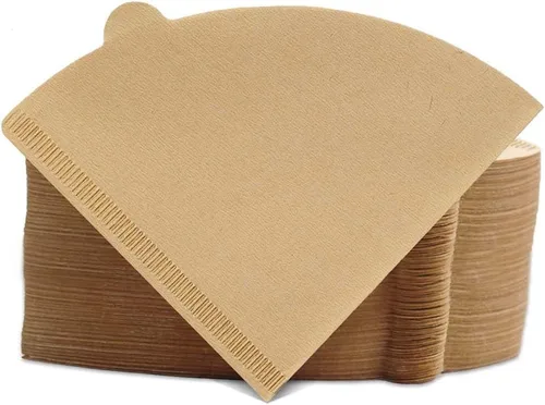 Filtros de café en cono tamaño 02, 200 unidades, 1-4 tazas, papel de filtro de café desechable V02 sin blanquear, compatible con gotero de café de