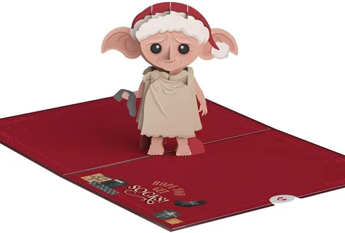 Miniatura 5 de Lovepop Harry Potter Dobby - Tarjeta desplegable de Navidad para ella y él, tarjetas de felicitación 3D de vacaciones para niños, niñas, hombres