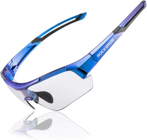 ROCKBROS Gafas de sol de ciclismo fotocromáticas para hombres y mujeres, gafas deportivas con protección UV