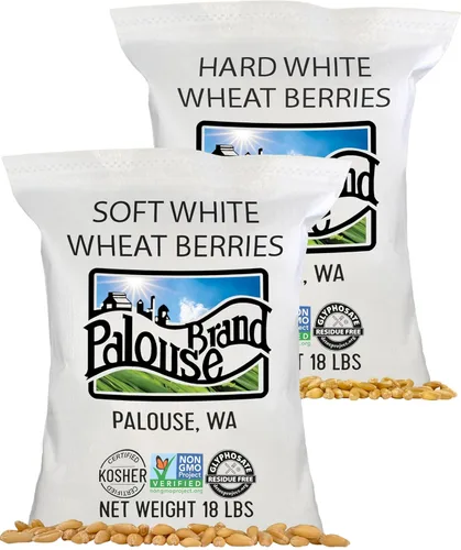Miniatura 15 de Palouse Brand Granos de Trigo Blanco Suave Certificados Sin Residuos de Glifosato 1 LB Cultivado por Familias en el Estado de Washington 100%