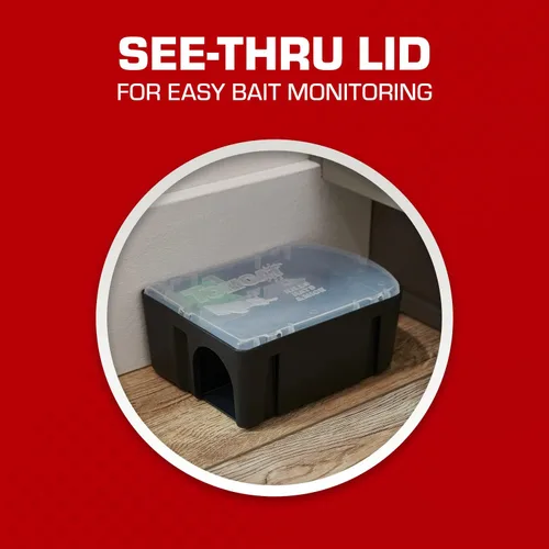 Miniatura 9 de Tomcat Rat & Mouse Killer - Estación desechable resistente para niños y perros, 1 estación de cebo prellenada lista para usar