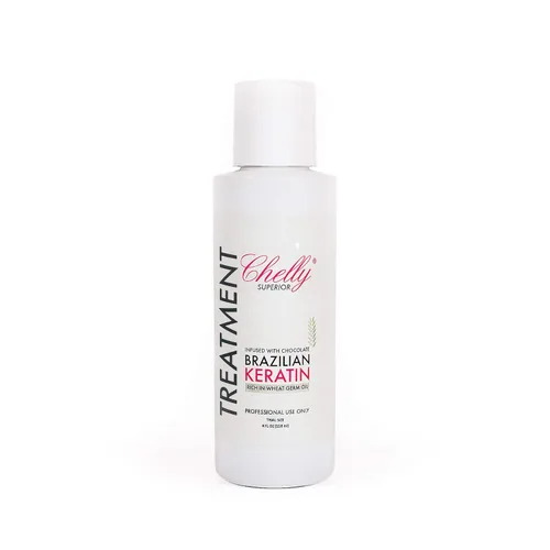 CHELLY Tratamiento alisador de queratina brasileña superior, para cabello seco y dañado, fórmula superior sin sulfatos ni parabenos, elimina rizos y