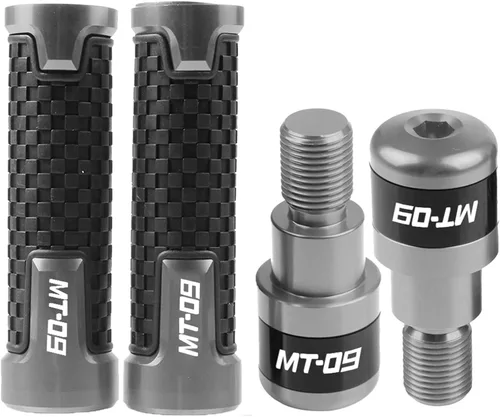 Miniatura 21 de Para Yamaha MT-09 FZ-09 2014 2015 2016 MT09 FZ09 MT FZ 09 Accesorios de motocicleta Manillar Grips Mano extremos Cap (Color : A Negro)