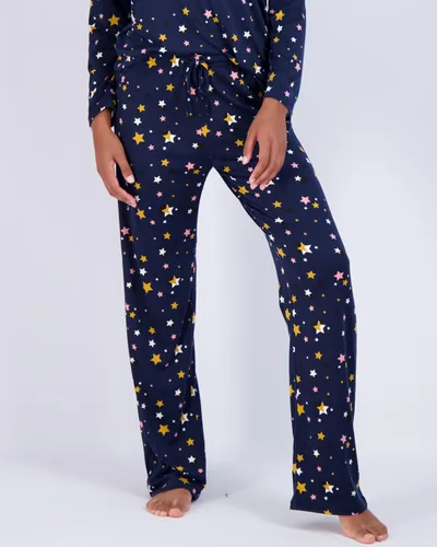 Miniatura 5 de Real Essentials 2 Pack Womens Pajama Set Super-Soft Short & Long Sleeve Top With Pants (Available In Plus Size)