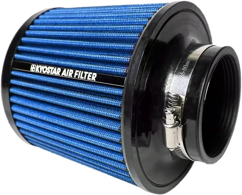 Miniatura 37 de KYOSTAR Filtro de aire universal de alto flujo de 3" (76 mm), entrada de aire frío de cono reutilizable, alto rendimiento, lavable, kit de aire seco