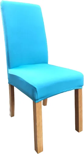 Miniatura 2 de Funda protectora de tela de elastano elástica extraíble y lavable para silla de comedor (color aguamarina, 6)