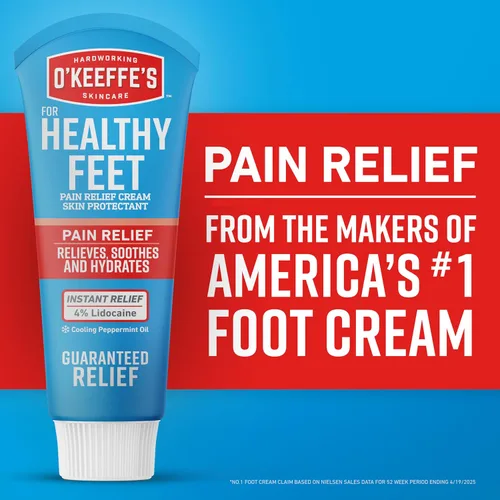 Miniatura 4 de O'Keeffe's Crema protectora para la piel para aliviar el dolor de pies saludables; tubo de 3 onzas (paquete de 1); crema para aliviar el dolor