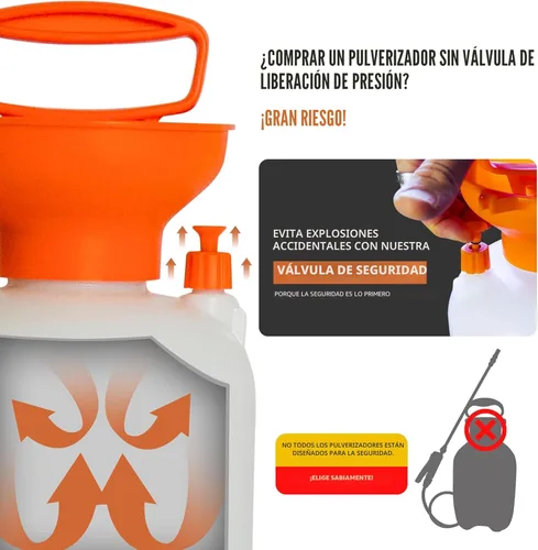 Miniatura 3 de Petratools Pulverizador de bomba de 1 galón – Pulverizador de jardín HD101 para malas hierbas, cuidado del césped y pesticidas – Manguera larga