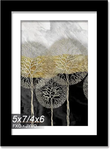 Miniatura 65 de Fxojyvo Marco de Fotos de 4x6, Muestra Foto de 3.5x5 con Paspartú o 4 x 6 Sin Paspartú, Liviano y de Alta Transparencia Marco de 4 por 6 para Pared