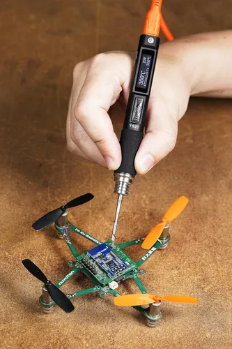 Miniatura 6 de Original TS101 Kit de soldador eléctrico de temperatura ajustable Pantalla digital inteligente con punta de soldadura TS B2 XT60 Cable