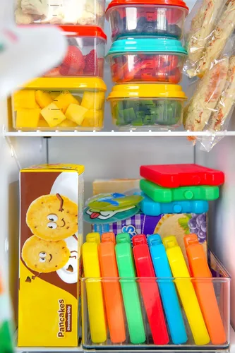 Miniatura 5 de Cool Coolers de Fit + Fresh, paquete de 5 bloques de hielo para los días de la semana, paquetes de hielo compactos reutilizables para loncheras