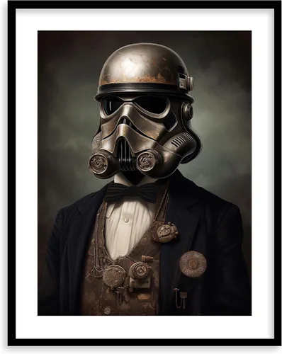 Miniatura 13 de Láminas de Arte de Retratos Victorianos de Star Wars - Impresión de Arte Fino Giclée Premium - Decoración de Pared Steampunk Estética, Póster Darth