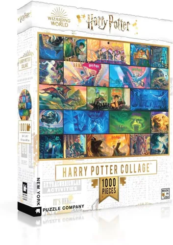 Miniatura 9 de New York Puzzle Company - Arte del Capítulo de Harry Potter - Rompecabezas de 1000 Piezas para Adultos de Mary GrandPré