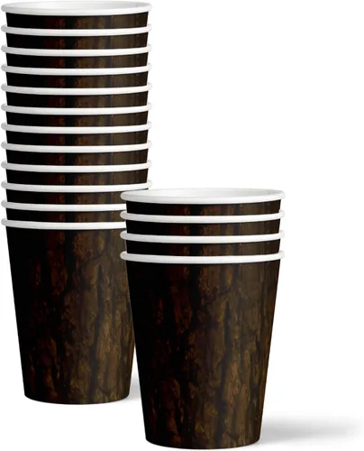 Miniatura 3 de Tree Lumberjack Outdoor - Juego de suministros para fiesta de cumpleaños, platos, servilletas, tazas, vajilla para 16