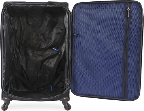 Miniatura 9 de Nautica Seascape Collection 4pc Softside Luggage Set BlackBlue