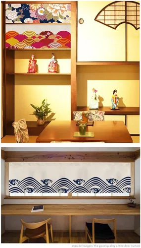 Miniatura 2 de Konsilsa Cortina japonesa Noren, letrero de restaurante japonés de sushi, decoración de puerta, cortina para restaurante, sushi, decoración del G
