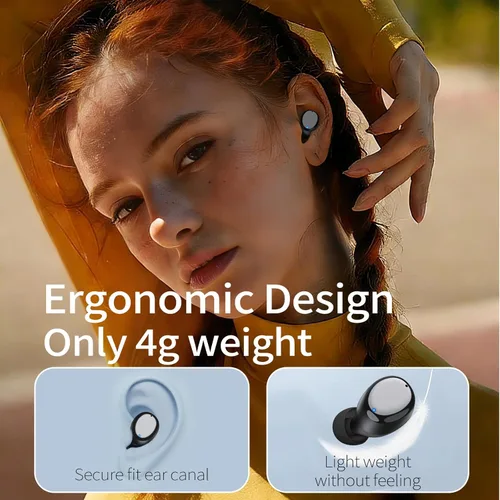 Miniatura 7 de Redpepper Auriculares inalámbricos con cancelación activa de ruido Bluetooth 6.0 con micrófonos incorporados, llamadas claras de 0.14 oz