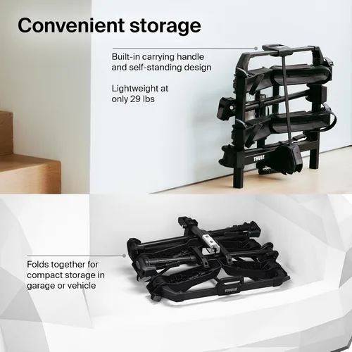 Miniatura 6 de Thule Outpace 2 Portabicicletas - Soporte de bicicleta compacto y ligero - Diseño plegable - Se adapta a la mayoría de estilos de bicicletas
