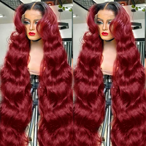 Miniatura 20 de Higlight - Pelucas de cabello humano con encaje frontal de color degradado, peluca de encaje frontal con abuelitos, peluca de cabello humano