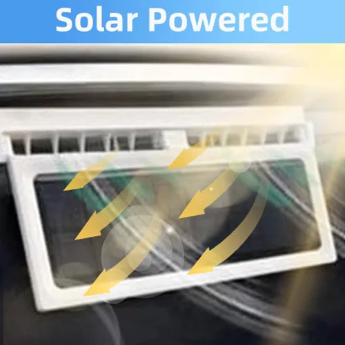 Miniatura 8 de Riloer Ventilador de coche con energía solar, ventilador de escape de automóvil con energía solar, radiador de automóvil, elimina el olor peculiar