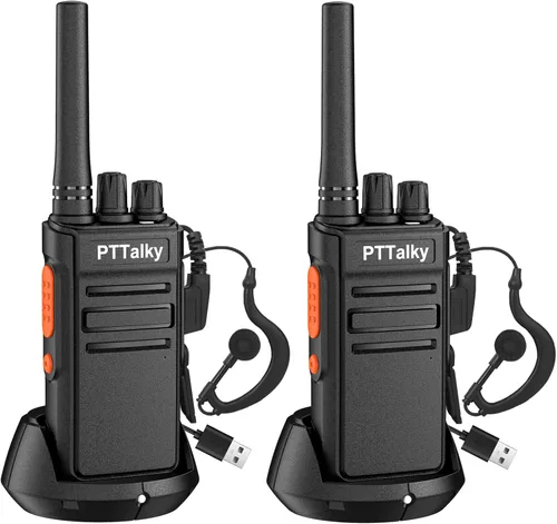 Walkie Talkies FR1 Walkie Talkie de largo alcance para adultos, radio FRS Mini radio de 2 vías recargable, manos libres, radios bidireccionales con
