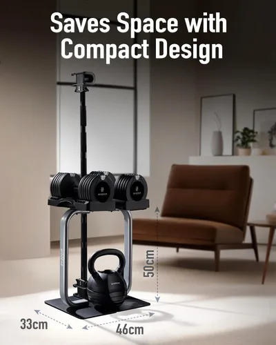 Miniatura 4 de BYZOOM FITNESS Pure Series Adjustable Dumbbell Stand Rack Holder for 12.5, 25, 27.5LB Adjustable Dumbbells, Weight Training Fitness Exercise for