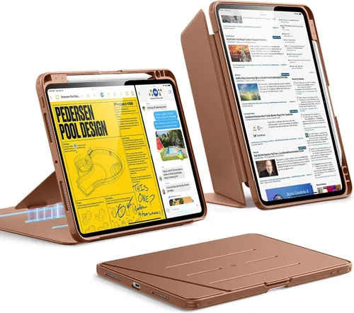 Miniatura 36 de ESR - Funda para iPad Air de 11 pulgadas M3/M2 (2025/2024), iPad Air de 5ª/4ª generación (2022/2020), funda con soporte vertical, múltiples ángulos