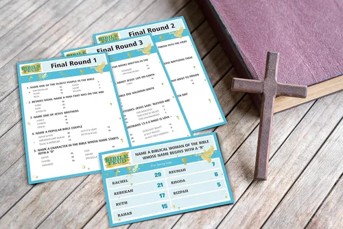 Miniatura 5 de Juegos bíblicos para adultos y familia, juego de peleas familiares para adultos, estudio bíblico, regalos religiosos, tarjetas cristianas como