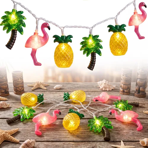 Miniatura 17 de Luces de calabaza de Halloween para exteriores, 2.6 m enchufables, luces de cadena naranjas para decoración de Halloween con 10 luces LED de Jack O