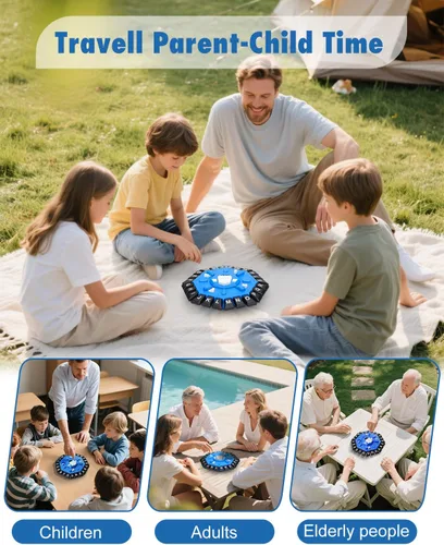 Miniatura 7 de Juego de palabras, juegos de mesa familiares con temporizador de pantalla y 2 modos, juegos de presión de 24 letras de ritmo rápido, juego