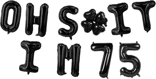 Miniatura 65 de Globos de látex de 16 pulgadas con texto en inglés "Oh I'm 14" Black Hallo Fourteen Cheers to 14 Years Old Theme Decor for Man Woman Happy 14th