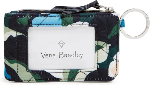 Miniatura 2 de Cartera de lujo de sarga con cremallera y protección RFID para mujer