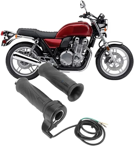 Miniatura 4 de Acouto Acelerador eléctrico, empuñaduras de mango de acelerador de bicicleta eléctrica, empuñaduras de acelerador y cable de agarre para bicicleta