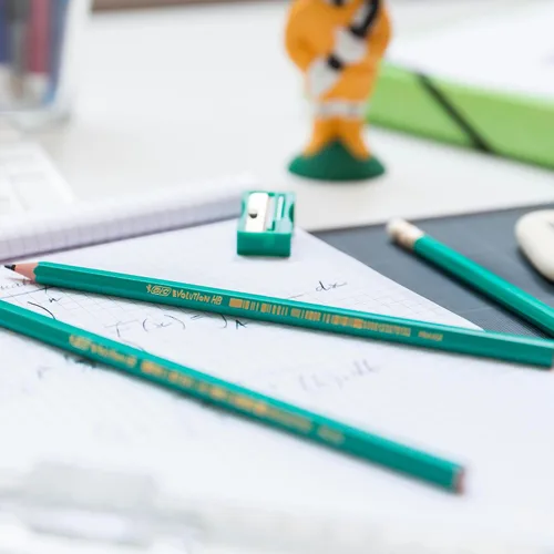 Miniatura 2 de BIC Ecolutions Evolution 655 HB - Lápiz con borrador (12 unidades), color verde