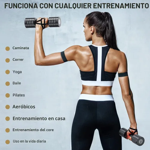 Miniatura 8 de Sportneer Juego de mancuernas ajustables para mano: juego de 2 mancuernas de 5 libras cada una de 2 libras, 3 libras, 4 libras, 5 libras, pesas
