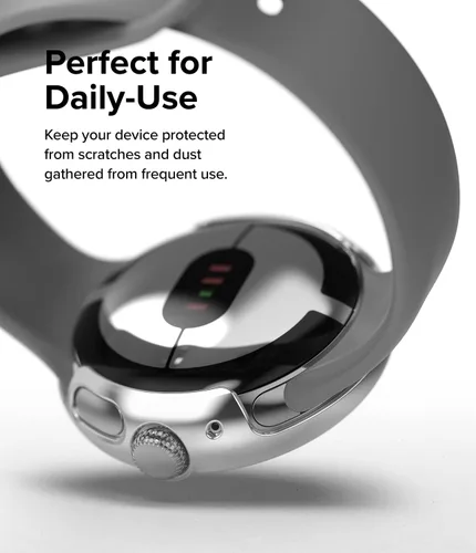 Miniatura 6 de Ringke Delgado [material antiamarillento/paquete de 2] compatible con la funda de Google Pixel Watch, funda resistente y transparente sólida +