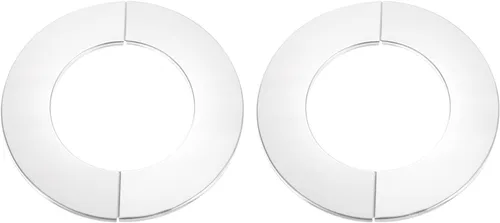Miniatura 12 de uxcell Brida dividida de pared, placa redonda de escudo de acero inoxidable 304 de 0.866 in para tubo de diámetro de 0.866 in